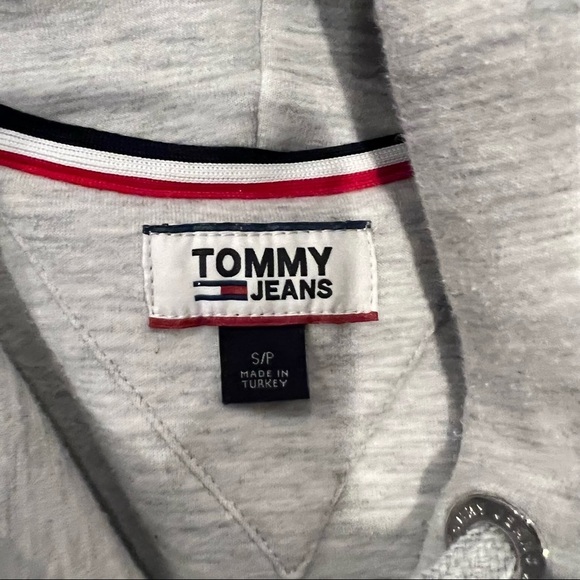 Tommy Hilfiger Women’s Gray Sweatshirt With Stripe Size S/P - Picture 6 of 7